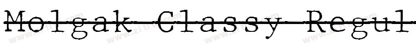 Molgak Classy Regul字体转换